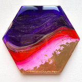 Lisa Marie Resin and Alcohol Ink Coasters