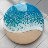 Blue & Turquoise Beach Coasters (Set of 4)