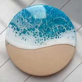 Blue & Turquoise Beach Coasters (Set of 4)