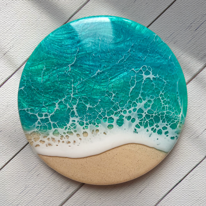 Turquoise Beach Coasters (Set of 4)