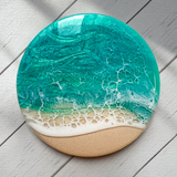 Turquoise Beach Coasters (Set of 4)