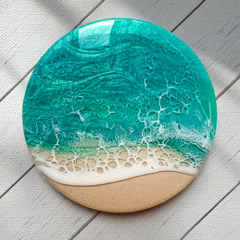 Turquoise Beach Coasters (Set of 4)