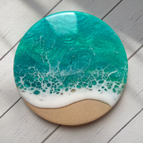 Turquoise Beach Coasters (Set of 4)