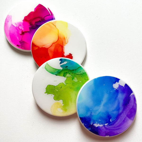 Rainbow Coasters (Set of 4)