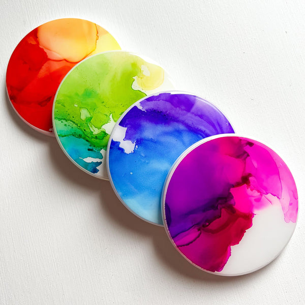 Rainbow Coasters (Set of 4)