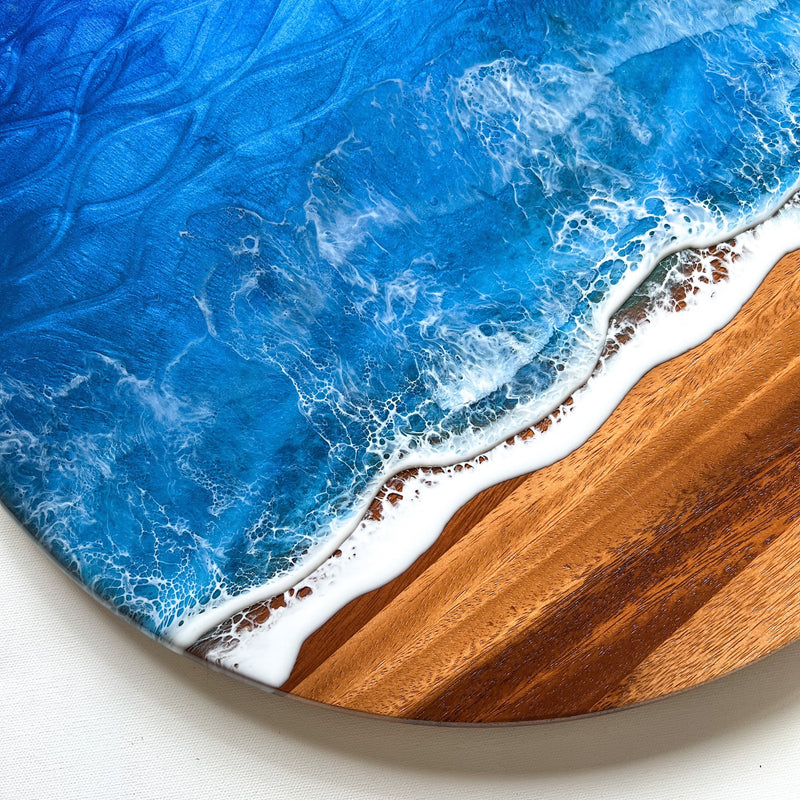 Ocean Wave Lazy Susan & Charcuterie Board