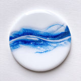 Blue & White Abstract Art Coasters (Set of 2)