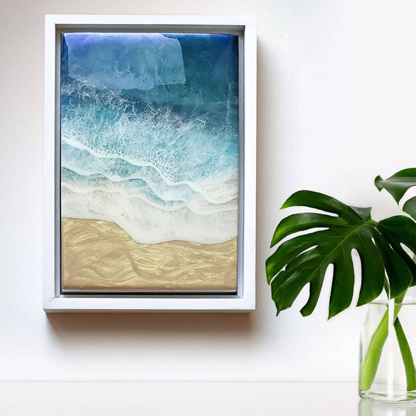 ocean resin wall art