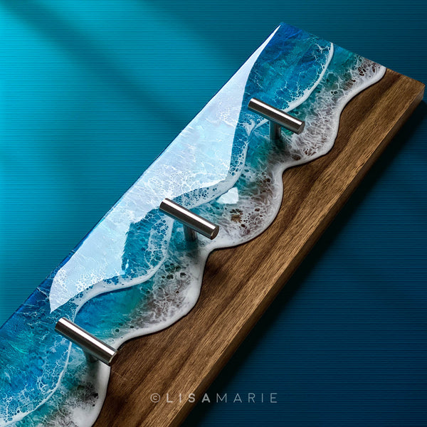 Ocean Waves Wall Rack